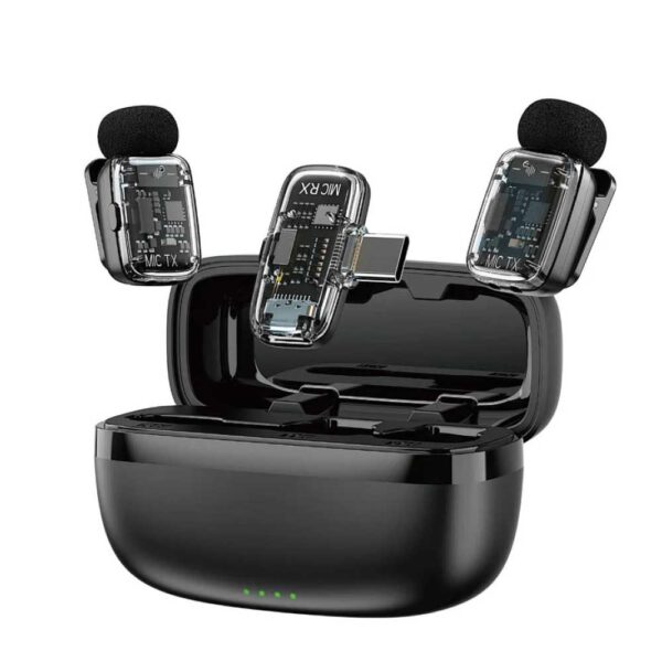 WiWU Wi-WM008 Dual Wireless Lavalier Microphone | Accessories | Mobile Accessories