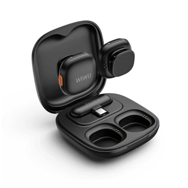WiWU Wi-WM006 AI-Powered Noise-Cancelling Wireless Lavalier Microphone | Accessories | Mobile Accessories