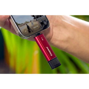 Kingston Dual Portable SSD (2TB) USB 3.2 Gen 2 (USB Type-A and Type-C) Portable External Solid State Drive (SSD) Up to Up to 1,050MB/s Read, 950MB/s Write