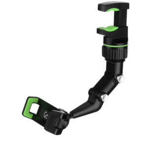 Universal clip Cellphone holder { fast locking / Super flexible and 960°rotating / black and green color }