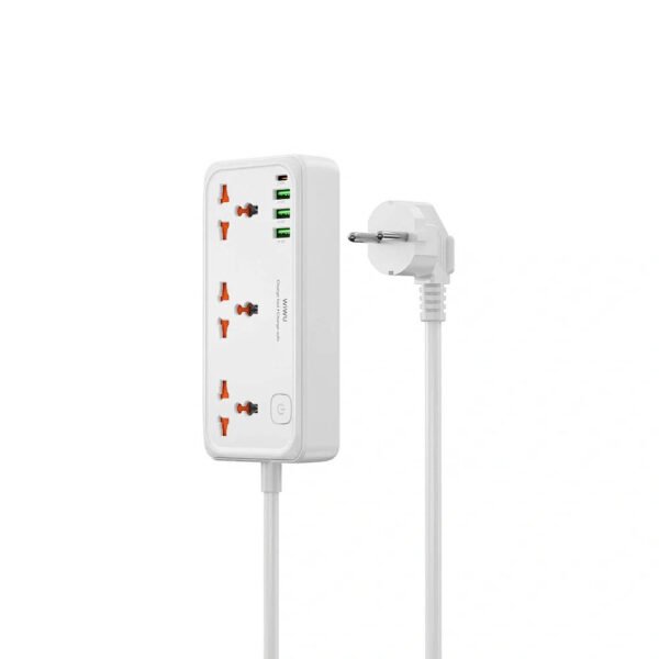 WiWU Wi-S005 Power Strip, 7 in One, 30W, 3 Sockets + 3 USB, 1 Type C – UK | Accessories WiWU Wi-S005 Power Strip, 7 in One, 30W, 3 Sockets + 3 USB, 1 Type C – UK | Accessories