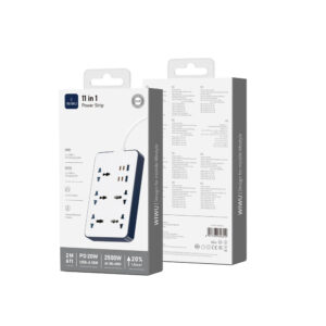 WiWU Wi S006 PS524 20W GaN 11 in 1 Multifunction Power Strip Wi-S006