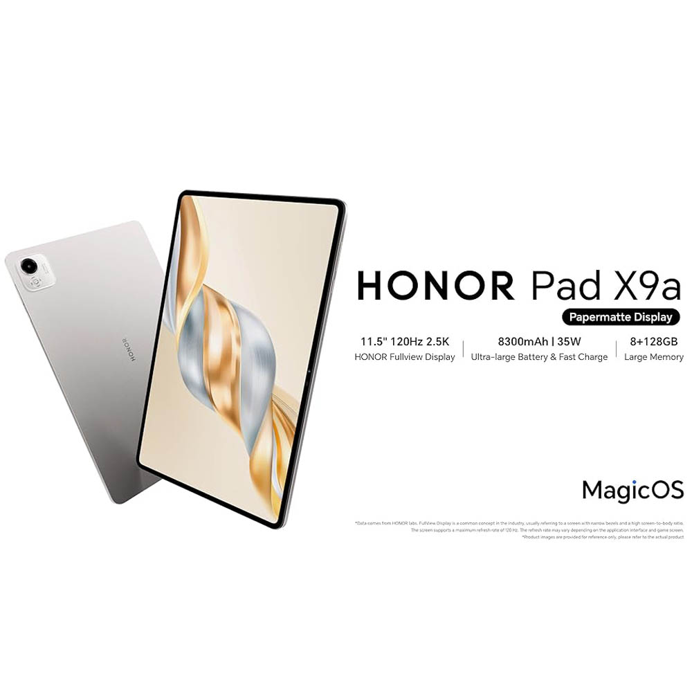 HONOR Pad X9a PaperMatte (2025) 11.0" Android WIFI Tablet (128GB Storage / 8GB Memory) w/ Metal Unibody & Eye Comfort Display & BIG Battery + Free HONOR Cover + Honor Pencil , Space Grey - Image 3