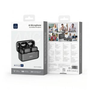 WiWU Wi-WM009 AI Noise-Canceling Wireless Lavalier Microphone